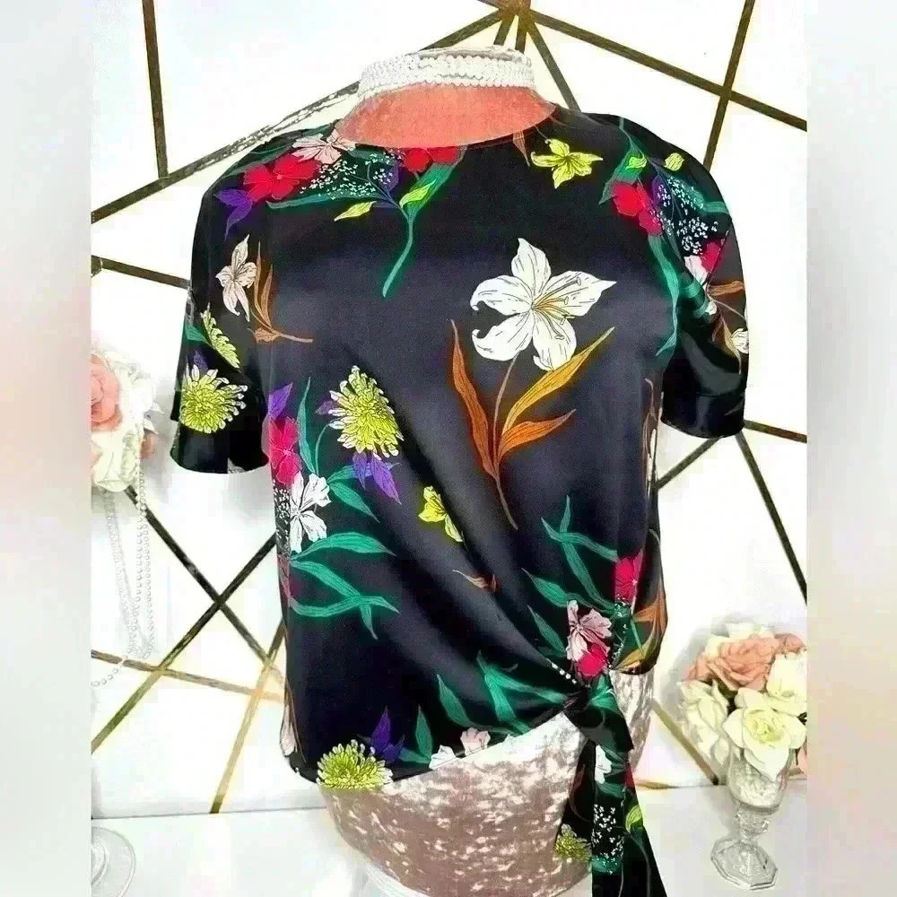Worthington Floral Blouse (H10) - Picture 2 of 12